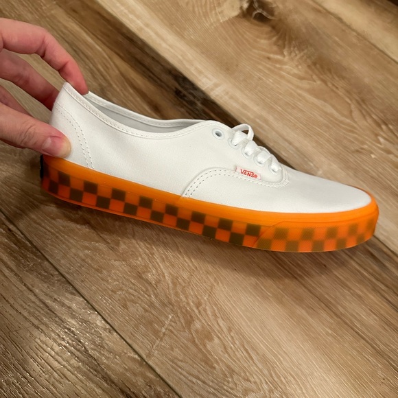 Vans White/Orange Translucent (New) - Picture 3 of 5